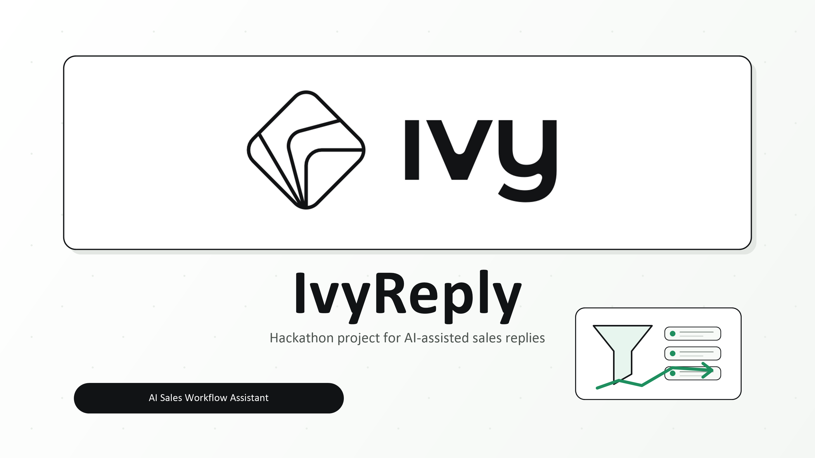 Ivy Reply hackathon project cover
