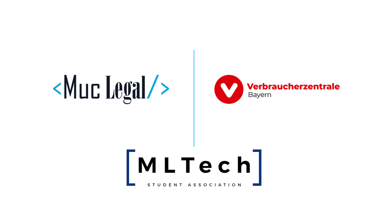MucLegal project cover with Verbraucherzentrale Bayern and MLTech logos