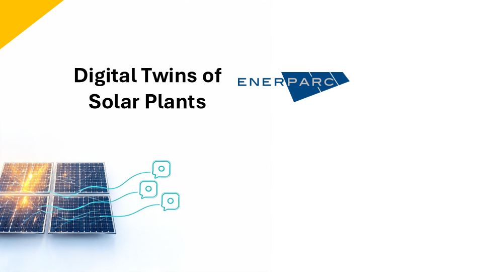 Digital Twins of Solar Plants pitch deck cover slide